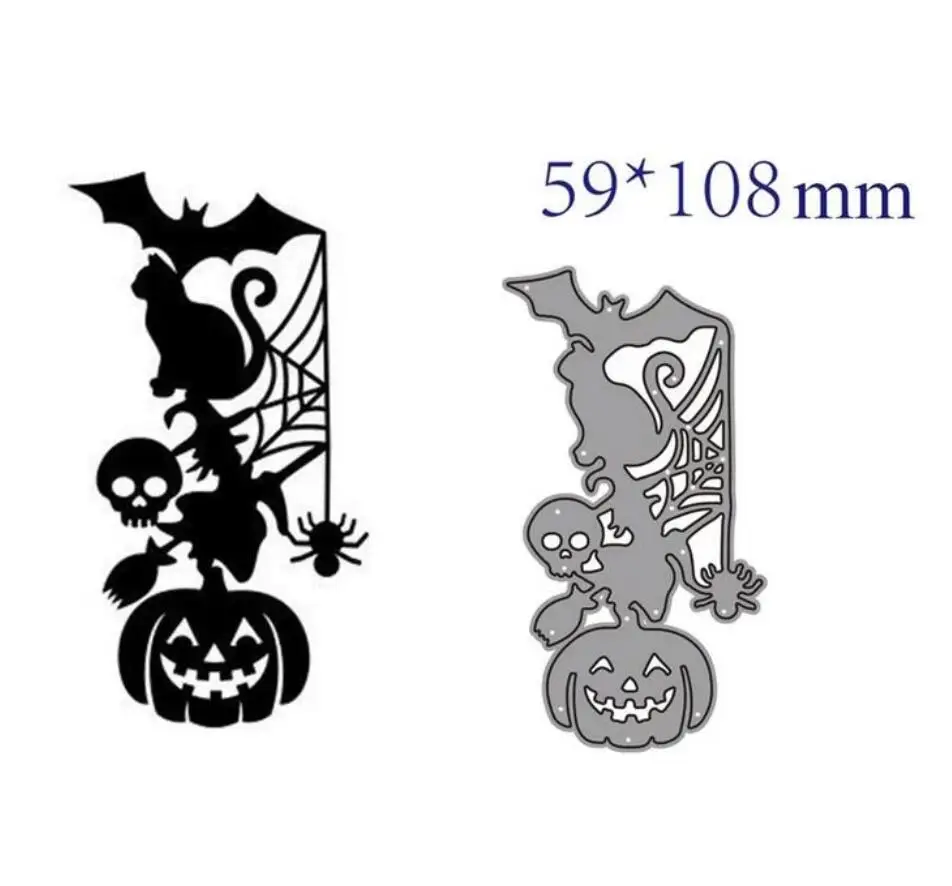 Happy Halloween Spider web Metal Cutting Dies Stencils Embossing Stencil DIY Scrapbook Paper Album DIY decoration make template