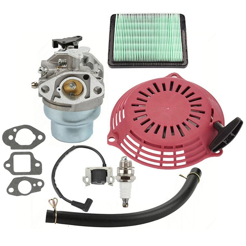 For Honda GCV160 GCV135 Carburetor Kit Starter Air Filter Spark Plug