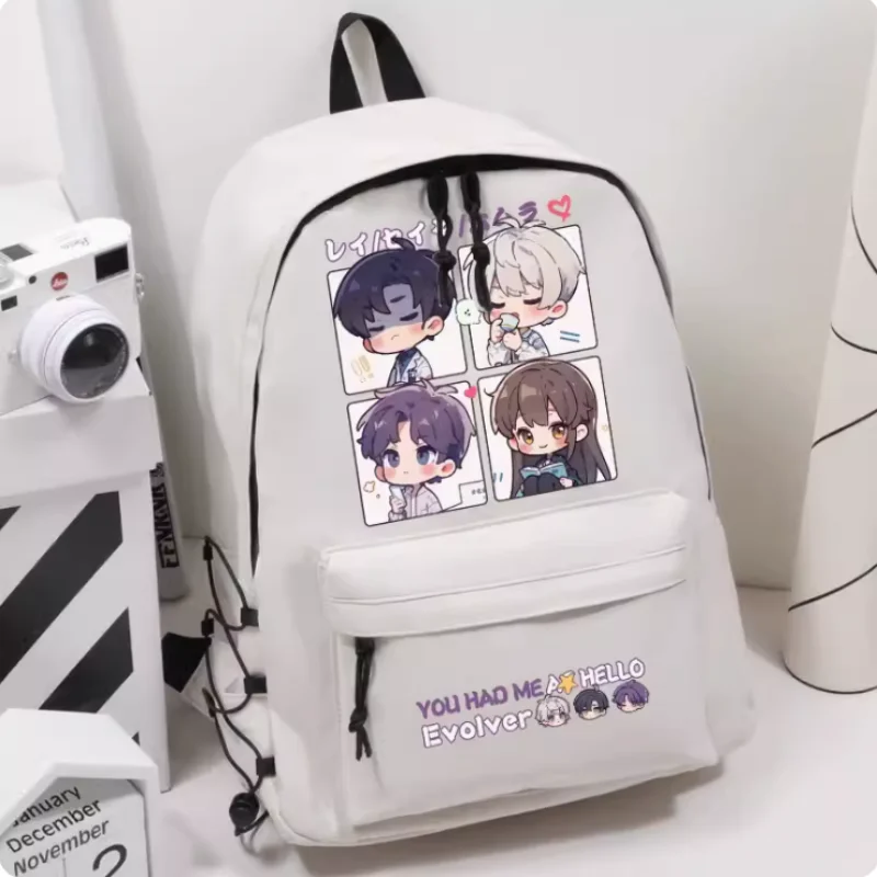 

Anime Love and Deepspace Rafayel Elastic Band Decoration Girls Bagpack Student Backpack Travel Bag Boy Teenager Schoolbag