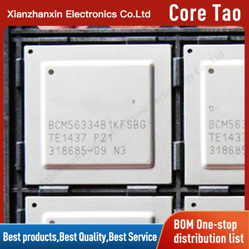 

1PCS/LOT BCM56334B1KFSBG BCM56334B1 BCM56334 BGA1156 Ethernet communication chip IC in stock