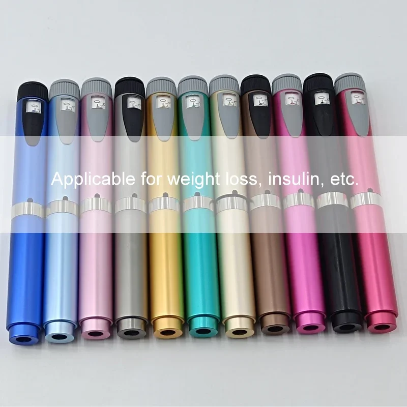 

Металлическая многоразовая инъекционная ручка V2 0-60IU с футляром для ручек, регулируемая ручка-инжектор с картриджем на 3 мл