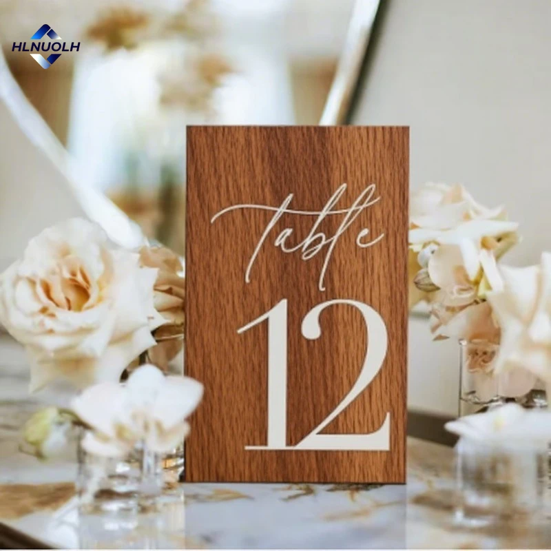 

Custom Wooden Wedding Table Numbers with Stand Wedding Table Decor Wood Retro Wedding Signage Table Number Stand Custom Text