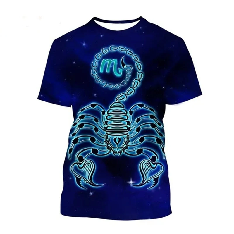 New Summer Scorpion Design 3d Print T-Shirt Men Women Animal O-Neck Short Sleeve Oversized Harajuku Tees Tops Kid Man Clothing