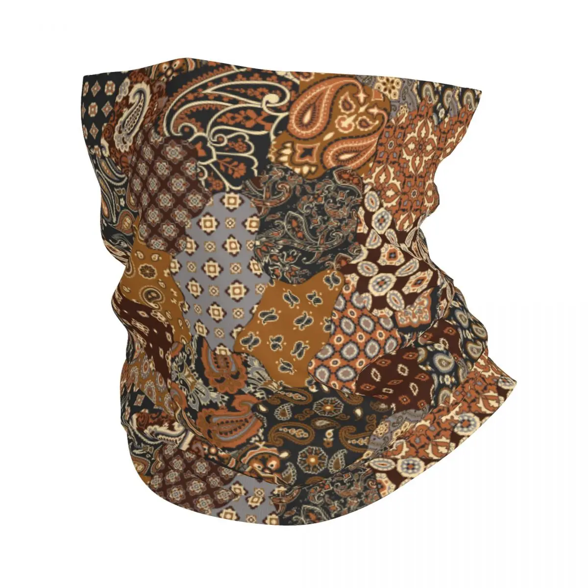 

Baroque Paisley And Geometric Bandana Neck Cover Printed Balaclavas Wrap Scarf Warm Headwear Hiking Unisex Adult Breathable