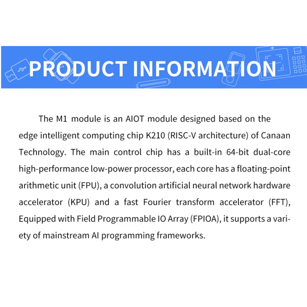 Макетная плата K210 со встроенным модулем FPU KPU FFT для Sipeed Maix M1