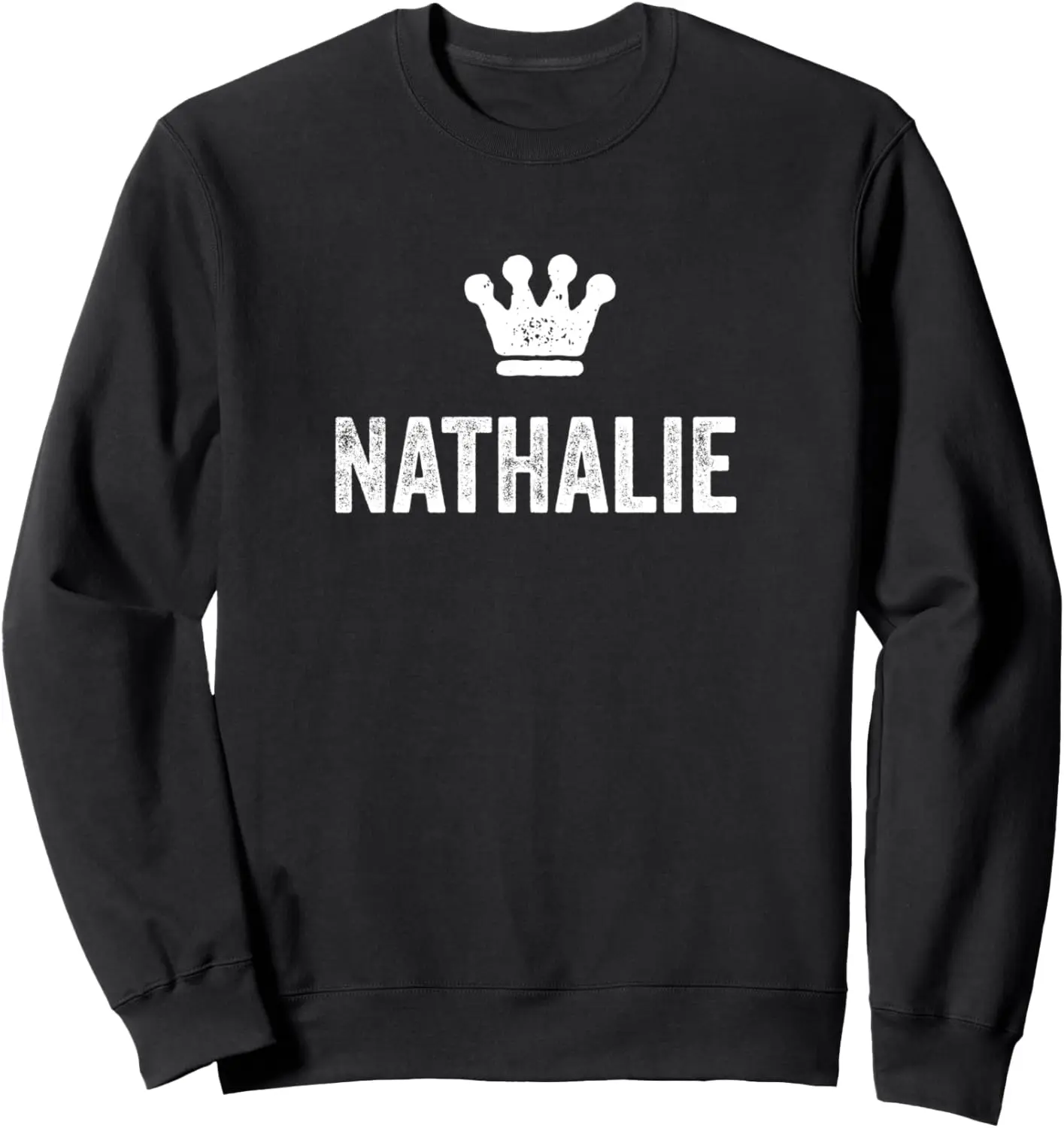 

Женская толстовка Nathalie the Queen / Crown & Name с надписью Nathalie