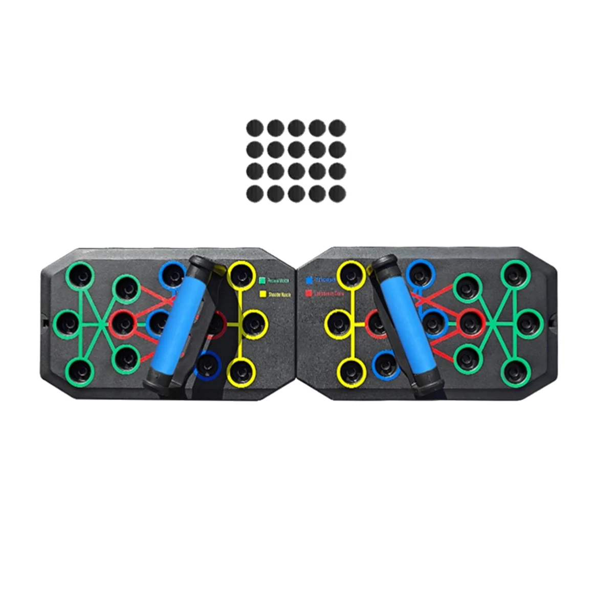 مجموعة لوحة رفع محمولة متعددة الوظائف AA74 مع مقبض معدات اللياقة البدنية لمعدات تدريب الصدر والذراع