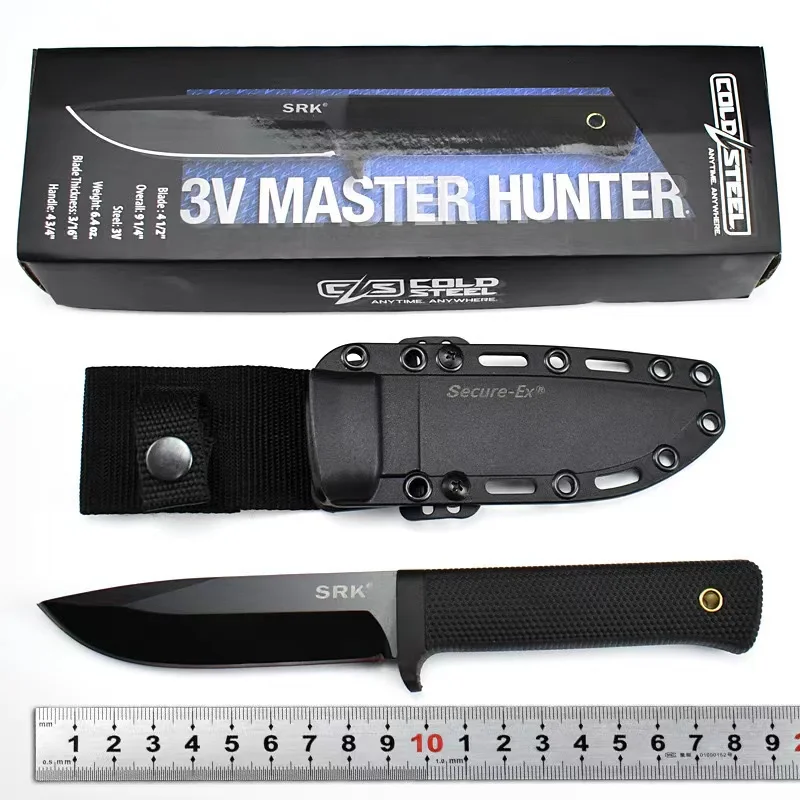 Camping straight knife multi-function portable knife sharp high hardness knife