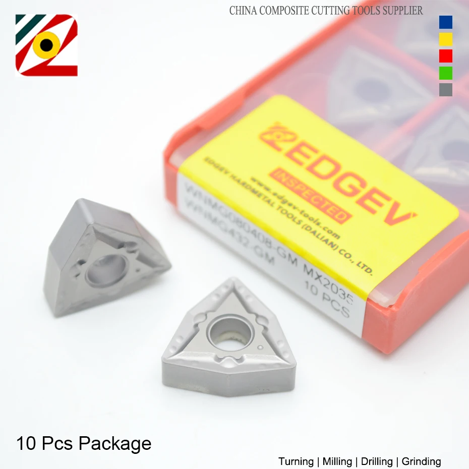 Inserto de Cermet WNMG080404 WNMG080408 WNMG 080404 080408 CNC, herramienta de torneado externo de acero, cortador de carburo para MT CT3000, 10 Uds.