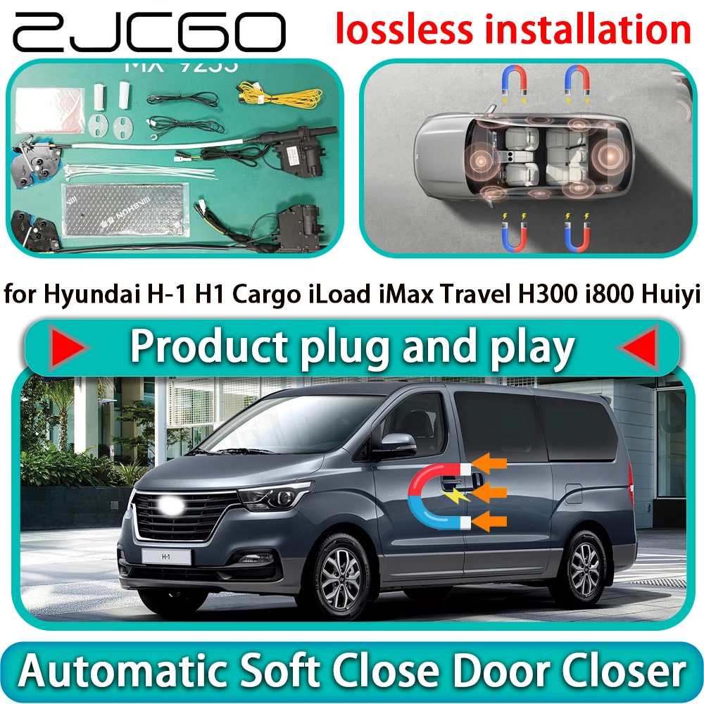 

for Hyundai H-1 H1 Cargo iLoad iMax Travel H300 i800 Huiyi Auto Soft Close Door Kit Power Latch Door Catch Soft Closing Assist