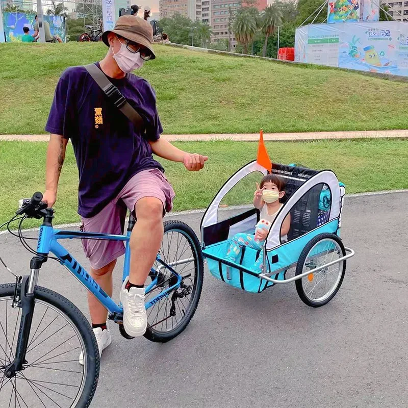 Self-propelled bicycle rear-mounted child walking cart seat