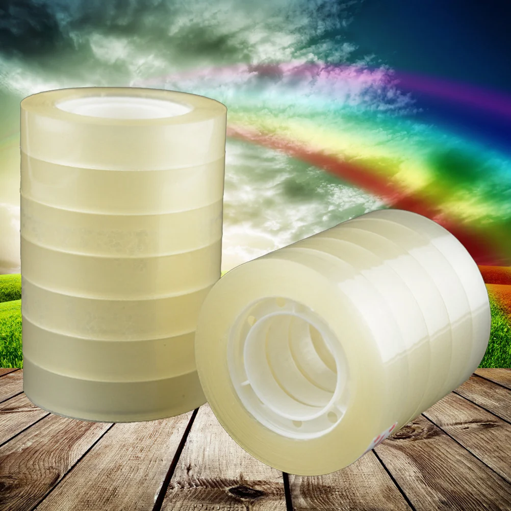 24 قطعة شريط قرطاسية شفاف قوي لاصق بوب شريط عزل لمستلزمات التغليف الصناعية للمكتب المنزلي