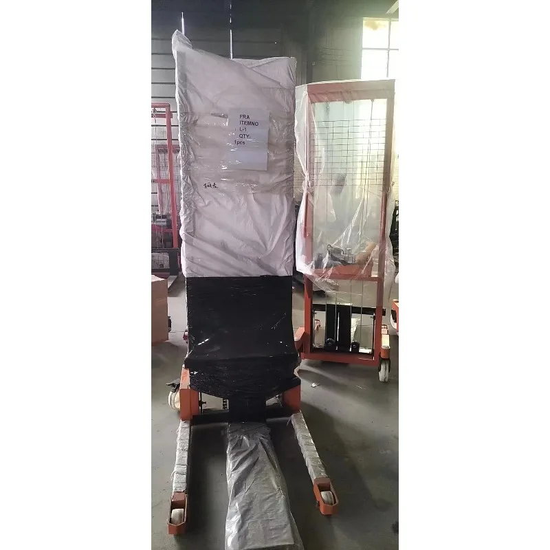 Impilatore idraulico manuale standard da 1,5 t Impilatore manuale per pallet da 3 tonnellate con caricamento automatico