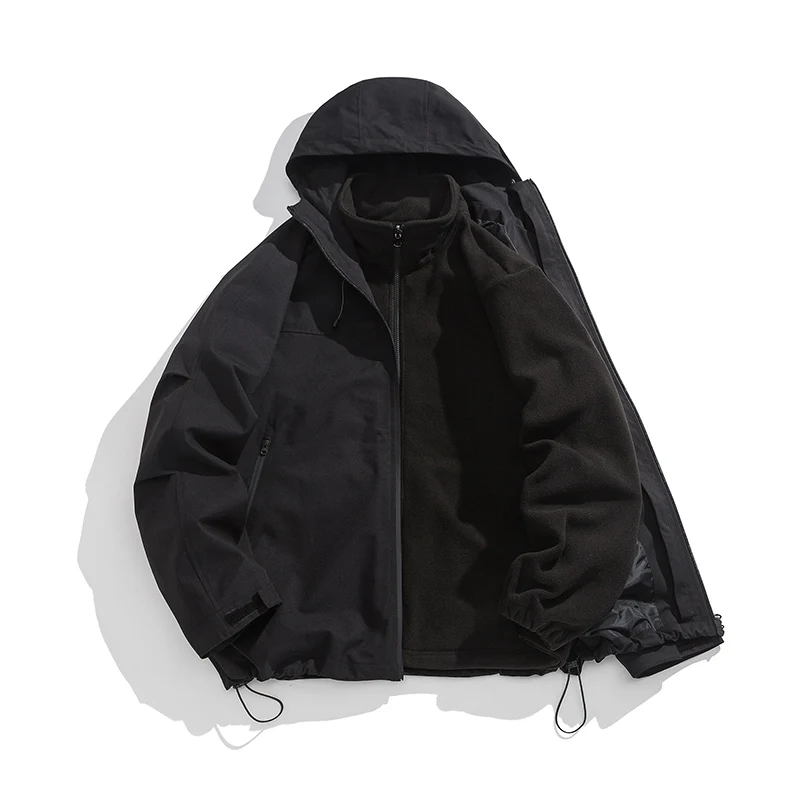 ARC Storm Jacket Autumn and Winter Detachable Three-in-one Plus Fleece Jacket Super Warm Simple Trend Waterproof Storm Jacket