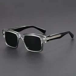 Fashion Square Frame Sunglasses Original Quality Brand Acetate Sunglasses Men polarized men Glasses Women Outdoor Driving Eyewea
