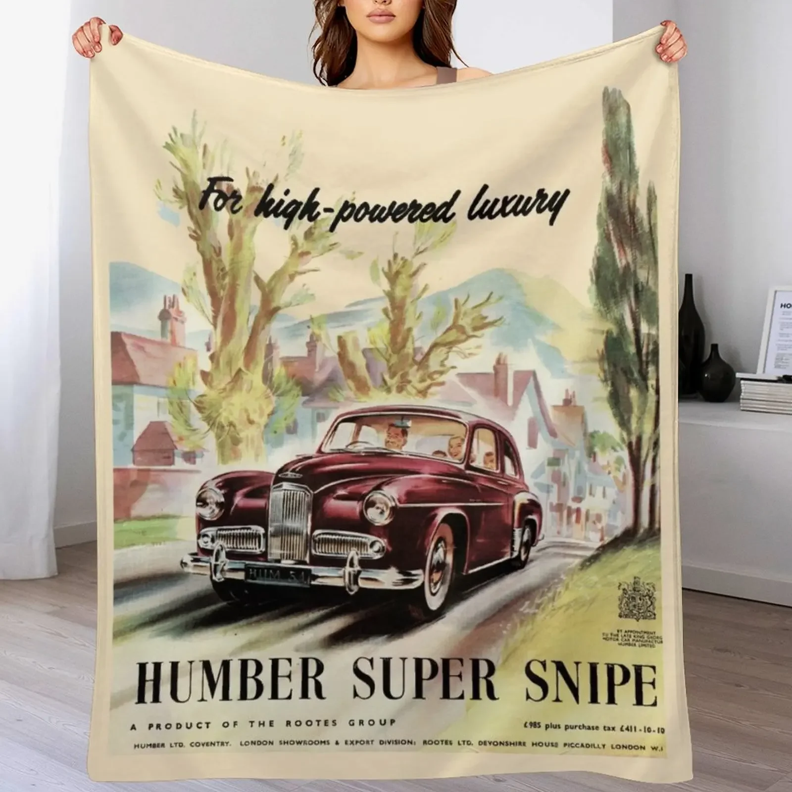 HUMBER SUPER SNIPE Throw Blanket anime Luxury Designer Multi-Purpose Soft Big Blankets