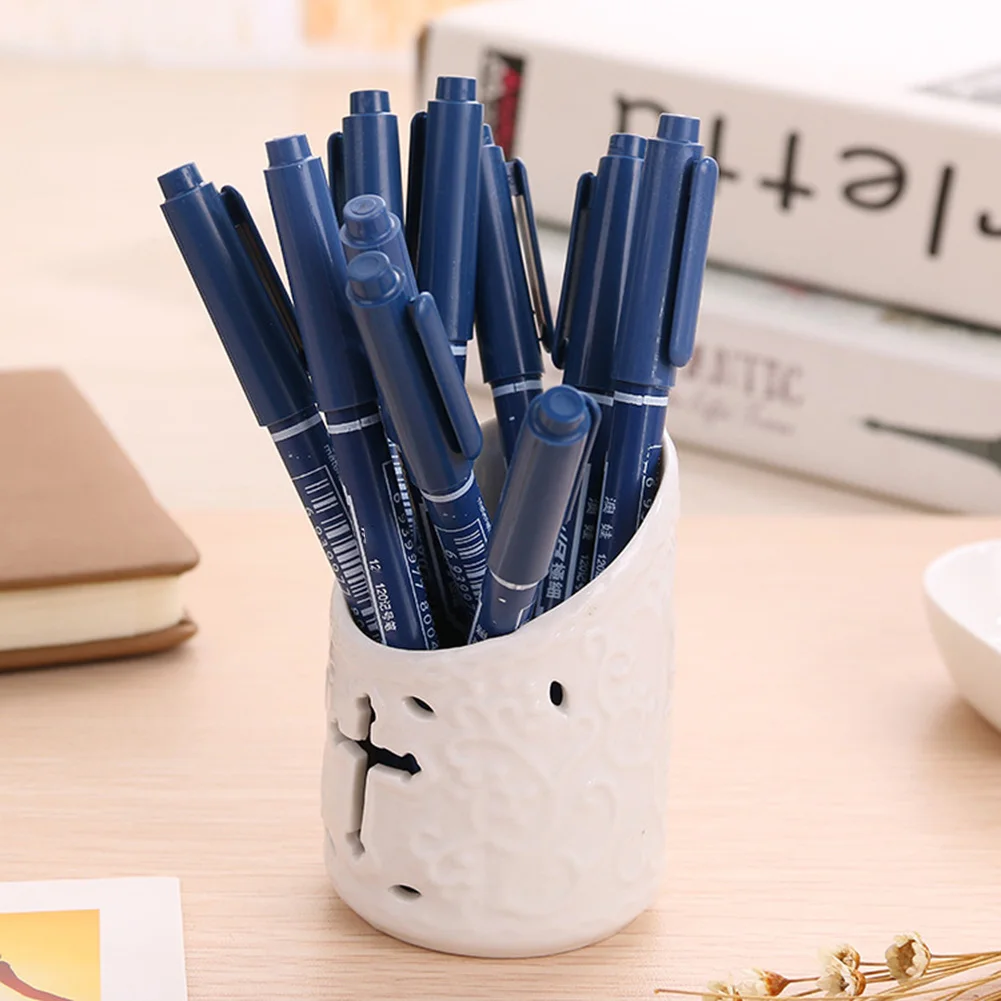 3/10PCS Fine Dual Heads Marking Pen Marker Waterproofink Thin Nib Black Liner Art Pen Drawing Stationery Office Supplies Marker