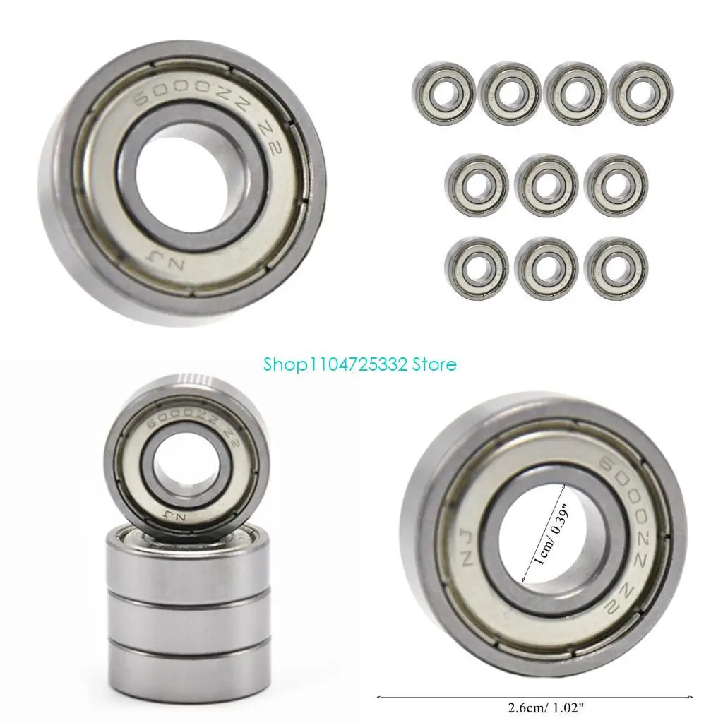 

P5EA 10PCS GUANGING 6000ZZ ABEC-1 10x26x8 мм высокая скорость низкой низкоуст