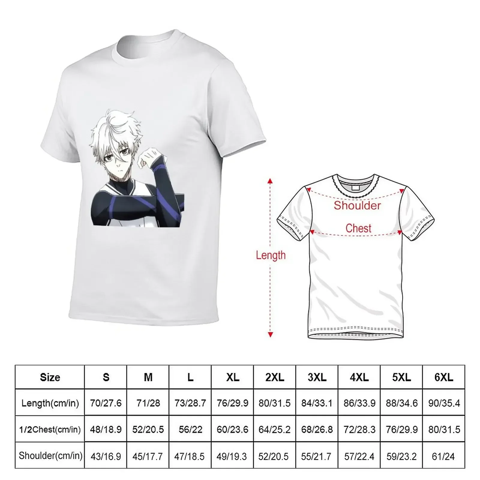 Seishiro nagi T-shirt quick-drying korean fashion men t shirts