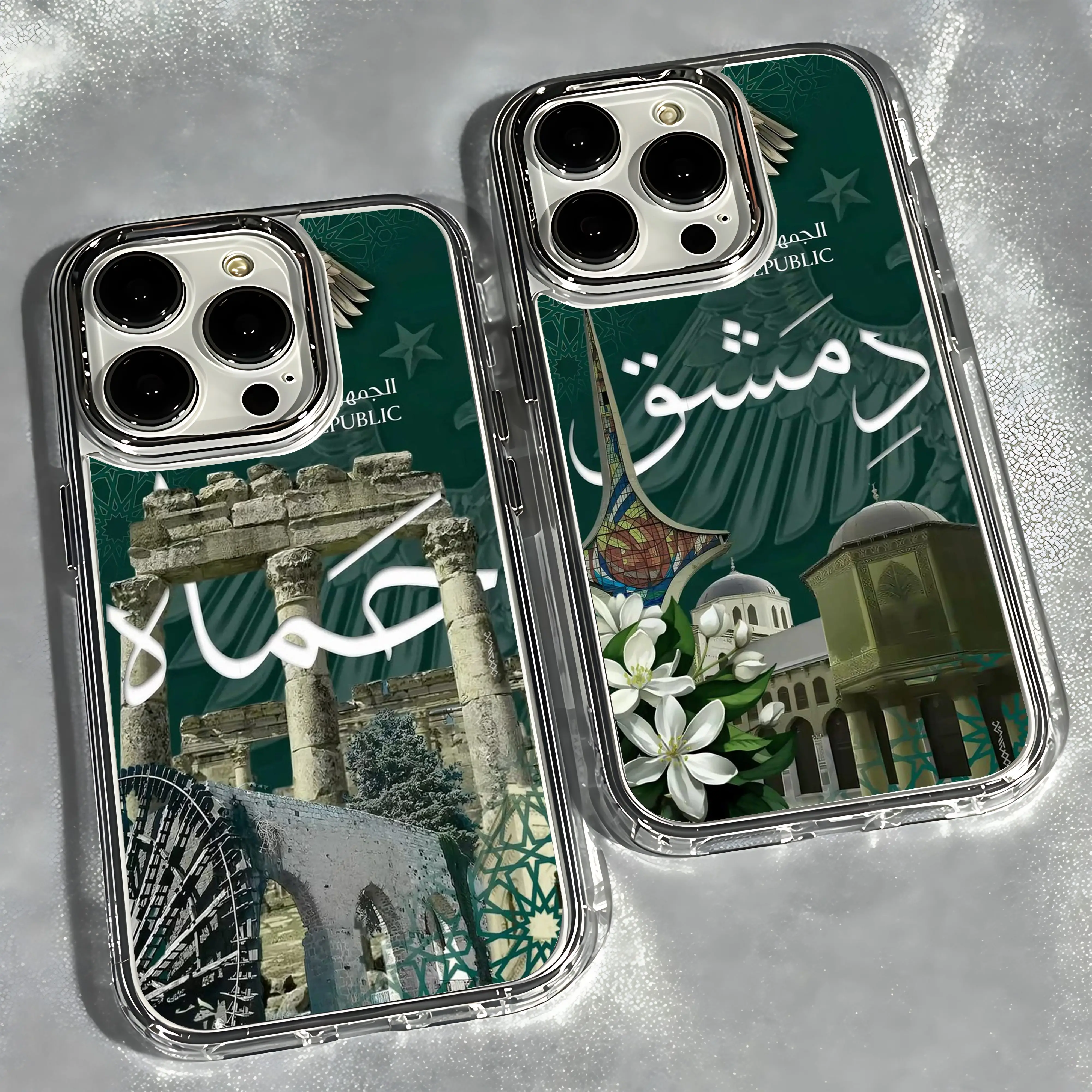 Syrian Arab Syria Logo Phone Case for Samsung Galaxy S26 S25 S24 S23 S22 S21 S20 Note20 FE Ultra Edge Plus 4G 5G Transparent