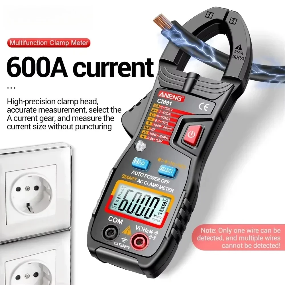 

Мультиметры с клещами CM81 600A AC ток CM80 500A Сопротивление переменного тока AC/DC Напряжение Диод NCV Бесконтактный тестер