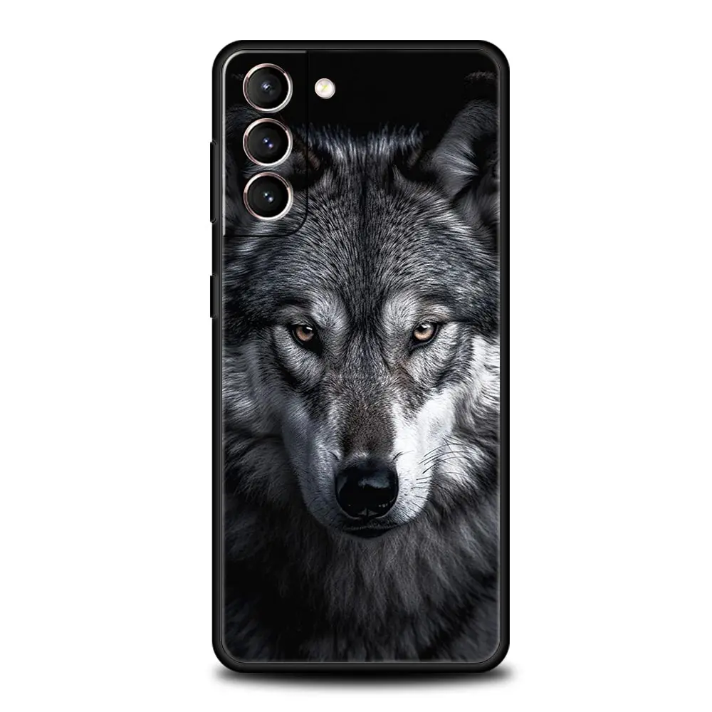 The Wolf Phone Case For Samsung Galaxy S24 S23 S22 S20 Ultra S21 FE 5G S10 S9 Plus S10E S8 Soft Silicone Cover