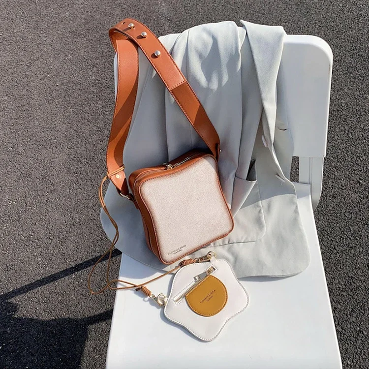 مجموعة حقائب كروس صغيرة للنساء ذات طابع الطعام المحمص والبيض، محفظة مركبة لطيفة على شكل بيضة، هدية مثالية للفتيات #5