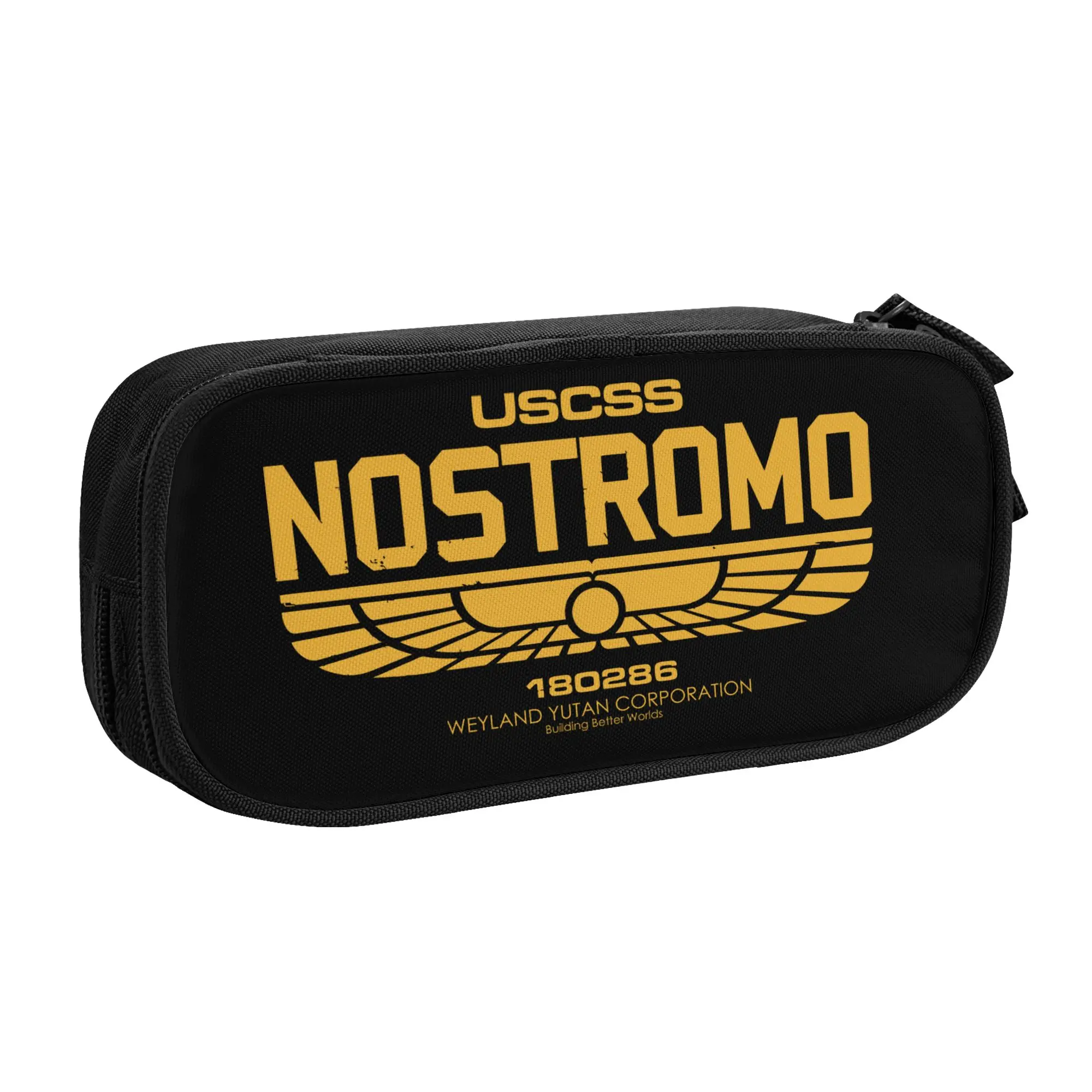 Pencil Case for N-Nostro M-Mos Weyland Yutani CORP Retro Movie Aliens Boy Girl Large Storage  Pen Box Bag Stationery