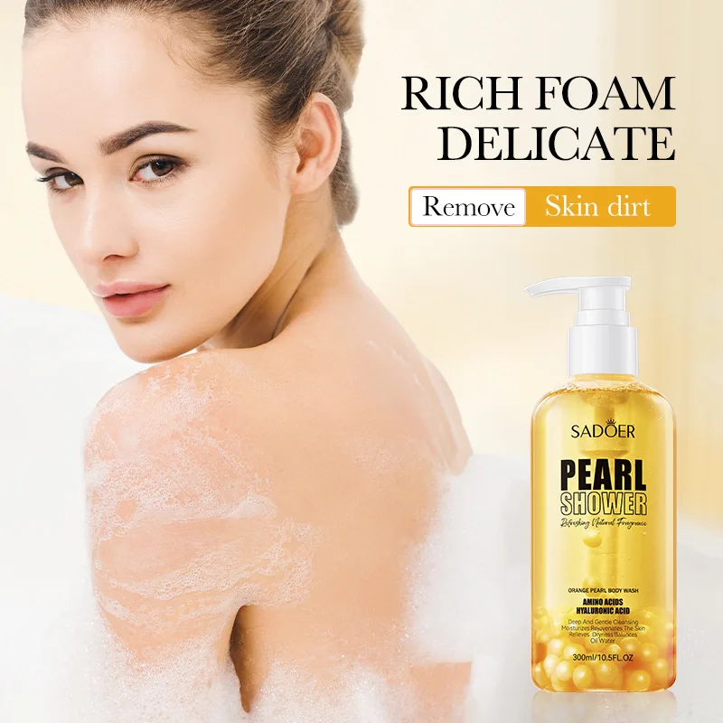 

Orange shower gel removes dirt, sweat, deodorizes, controls oil, exfoliates smooth, soft, long-lasting aromatic shower gel