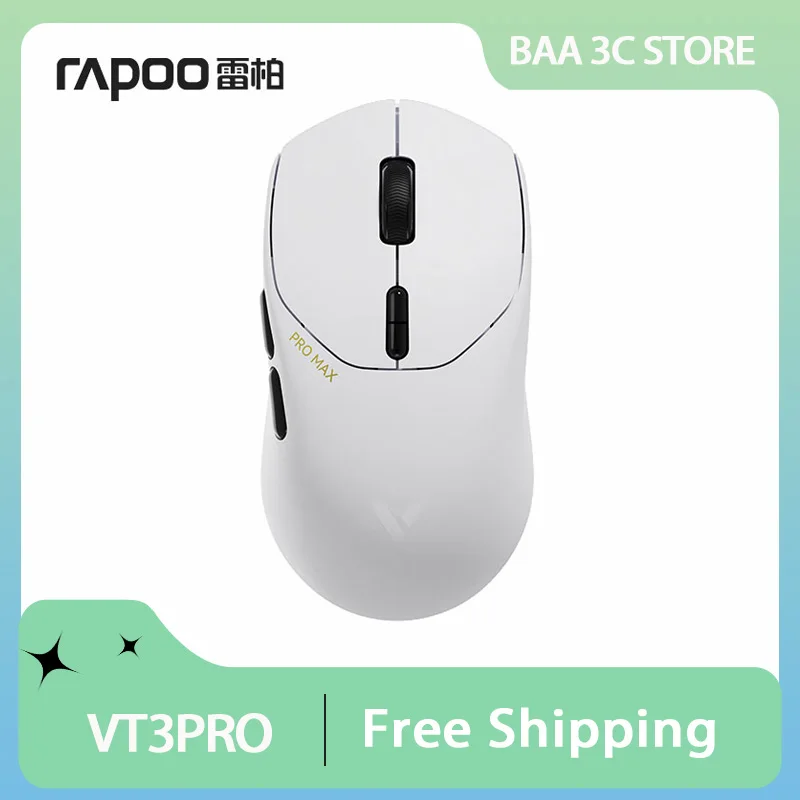 

Rapoo Vt3pro Max Wireless Mouse Dual Mode Wired Paw3950 4k/8k Return Rate Ergonomics Lightweight Gaming Mice PC Accessories