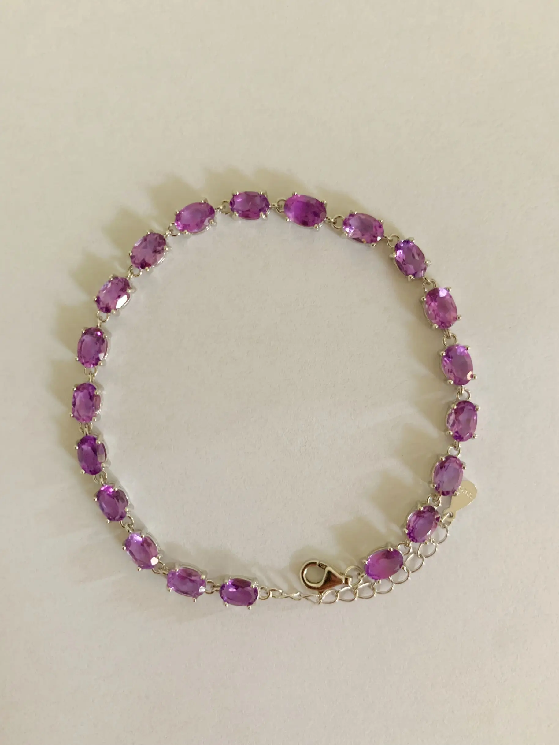 Amethyst Fine Jewelry Woman Amethyst Bracelet With Natural Amethyst Gemstone 4*6mm Bracelet Amethyst Jewelry For Dating Gift