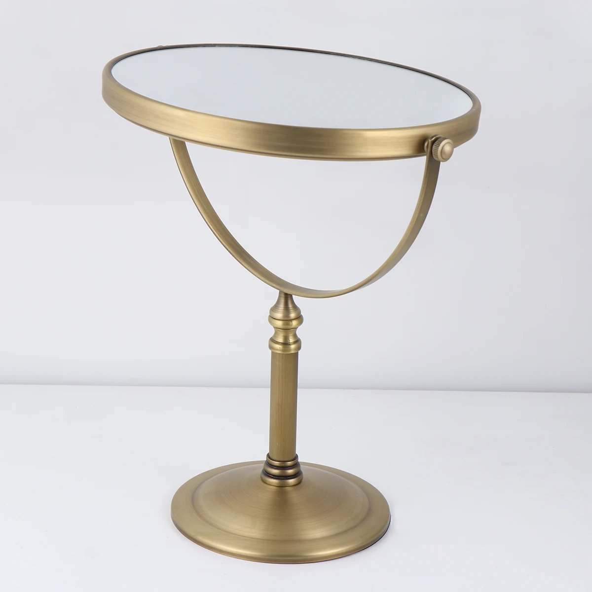 1 قطعة مرآة ماكياج الجدول 8 بوصة مزدوجة الجانب 3X التكبير المرآة البالونية إطار معدني عالي الجودة قاعدة عدم الانزلاق للحمام #3