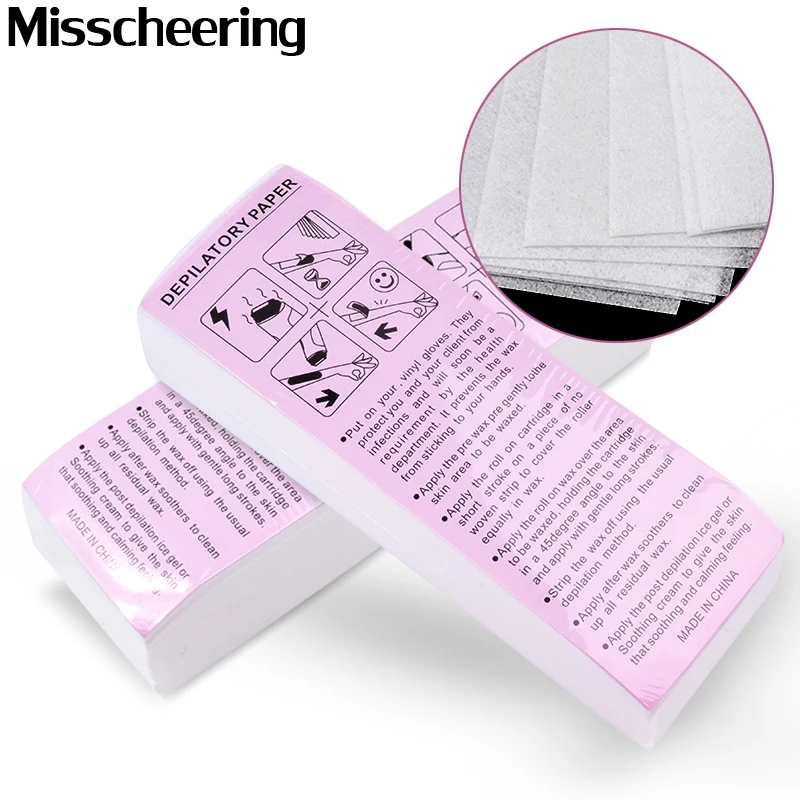 Removal Epilator Removal Nonwoven 100pcs Body Cloth Hair Remove Wax Paper Rolls High Quality Hair Wax Strip Paper