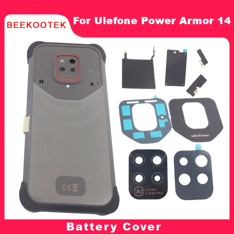

Original Battery Cover Back Cover Lens NFC Antenna Composite Cover FPC Repair Replacement Accessories For Ulefone Power Armor 14