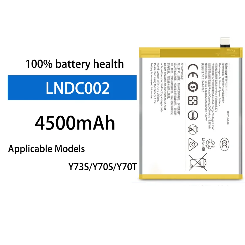 

High Quality 4500mAh Battery B-O3 For Vivo Y73S Y70S Y70T Y73T Smartphone Stable Performance Safe Reliable Repair Parts