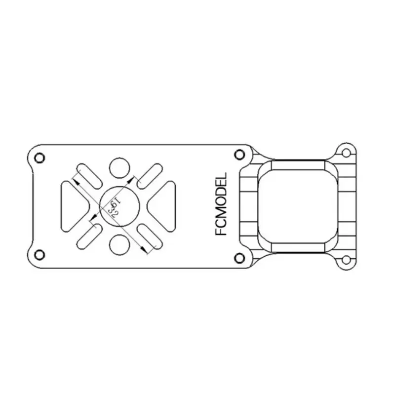 dt98-d25-モーター取り付けブラケット-cncアルミ合金製-rcドローン-クアッドコプター-マルチコプター-アクセサリー-取り付けベース