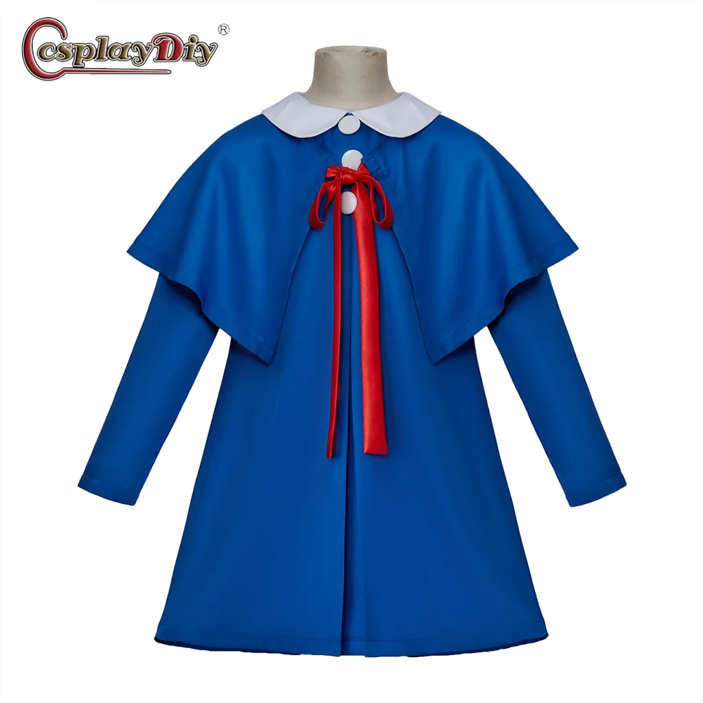 Op voorraad Madeline papieren poppen Madeline cosplay meisje blauwe jas kinderen toplaag Madeline jurk kinderen Halloween feestpak