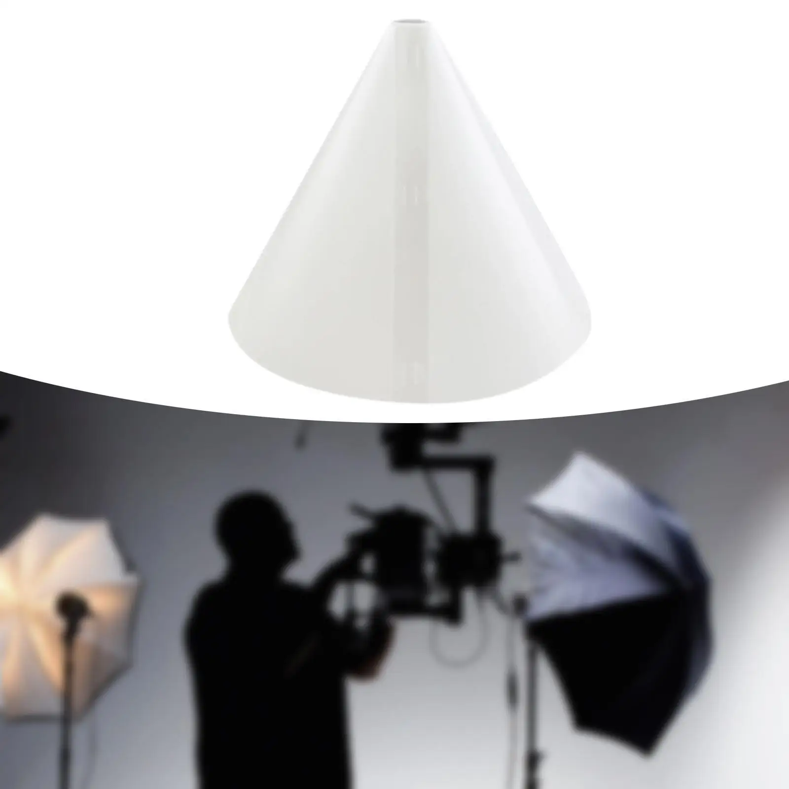 Light Photo Flash Diffuser Photography Paper Cone for Product Photography Softening Harsh Shadows Indoors