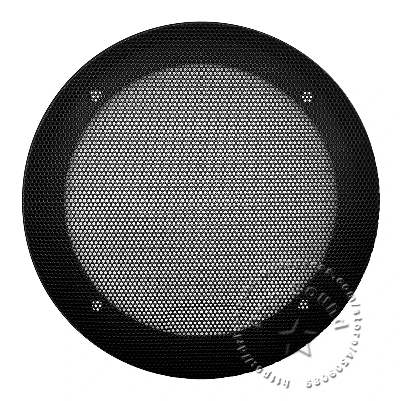 6.5インチスピーカーグリル変換ネットカバー車の家のオーディオ装飾サークル金属メッシュ保護180 # 黒