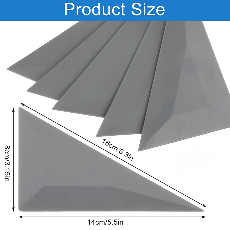 5pcs /10pcsWindow Tint Squeegees Triangle Contour Squeegee Plastic Card Scraper Kit for Car Wrap Window Tinting Film Installatio