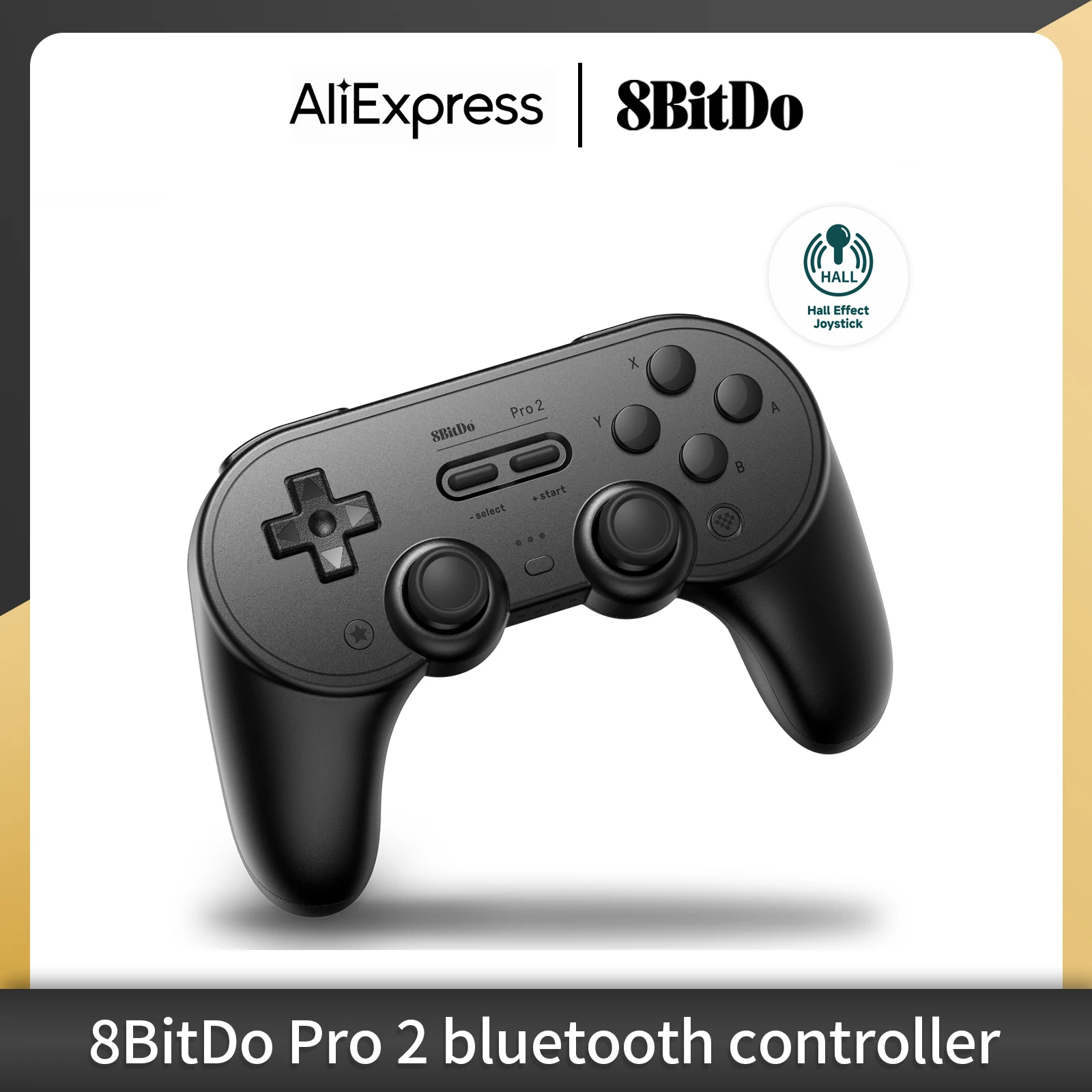 8BitDo Pro 2 Bluetooth Gamepad Game Controller Hall Effect Joystick for Nintendo Switch PC  macOS Android Steam & Raspberry Pi