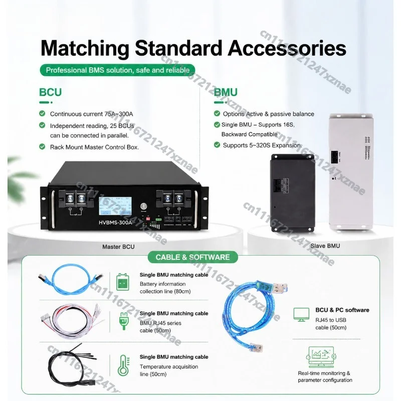 Master Slave Parallel HV BMS 32S 35S 96S 700V 1000V High Voltage Lithium Battery Protection Board Energy Storage System Large