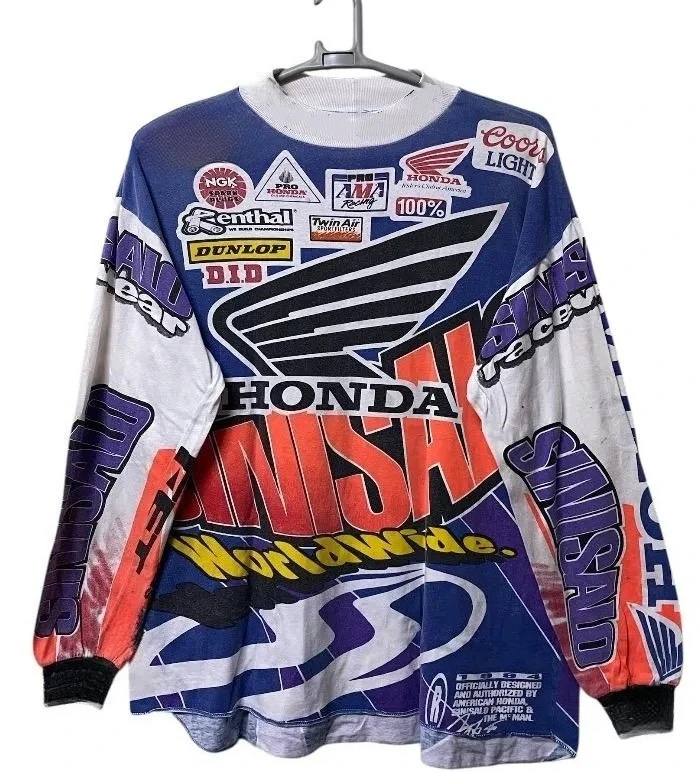 

2026 Off-Road Motorcycle Riding Men's T-Shirt Fast Drying Breathable Long Sleeved Honda Riding T-shirt Tops for Men and Women