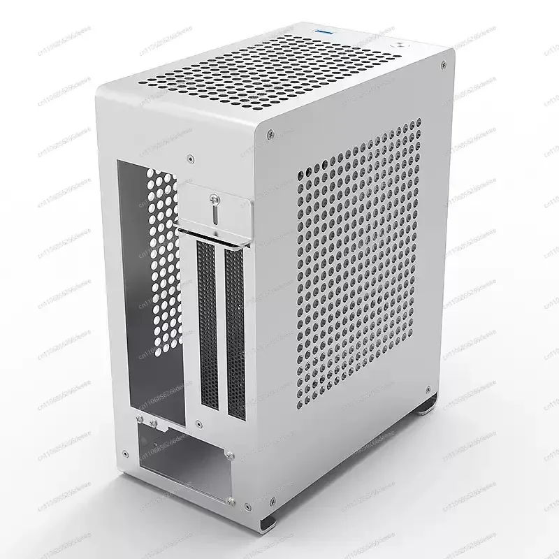 YbjA1P All-Aluminum A4 ITX Mini Case 1U Power Supply Single GPU Portable PC