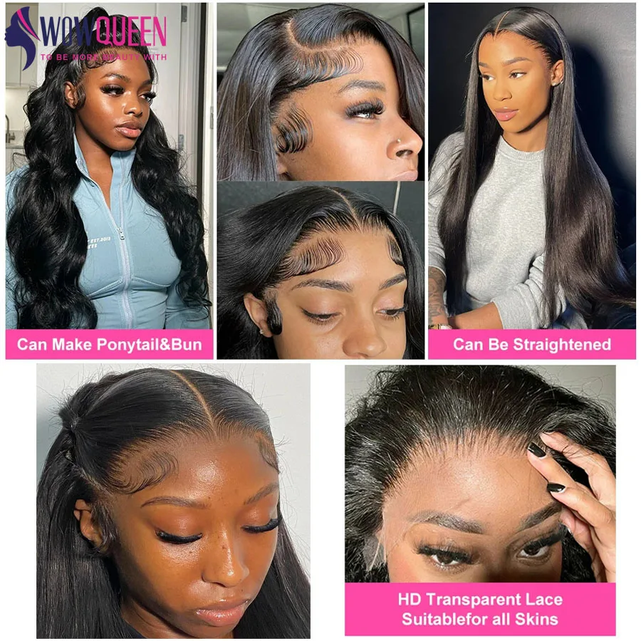 HD الدانتيل الشفاف الجبهة باروكة من شعر طبيعي 13x4 مستقيم الباروكات الأمامية للنساء قبل قطعها غير مرئية البرازيلي HD شعر مستعار دانتيل #2