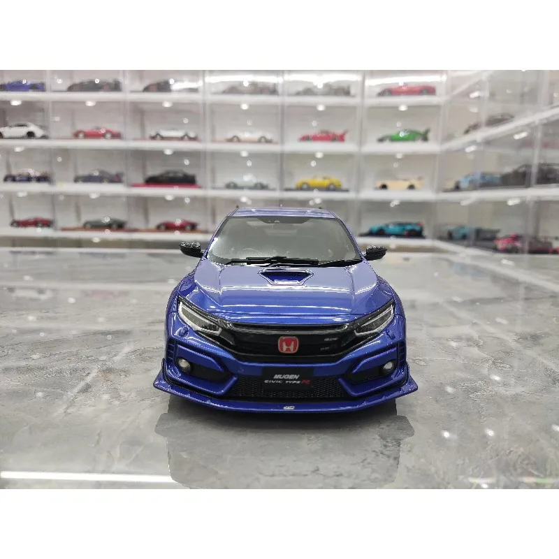 재고 있음 1:18 HONDA CIVIC FK8 다이캐스트 시뮬레이션 수지 자동차 모델, 소년 축제 선물 장난감, 성인 수집품.