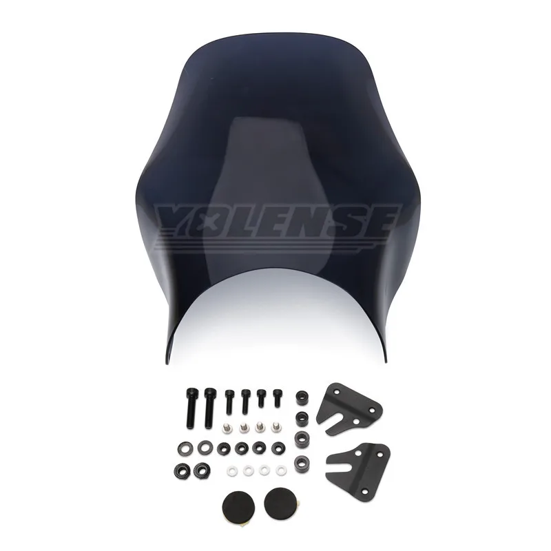 الزجاج الأمامي للدراجات النارية الزجاج الأمامي شاشة الرياح درع منحرف لـ Z650RS Z900RS SE Z900 RS Z650 RS W800