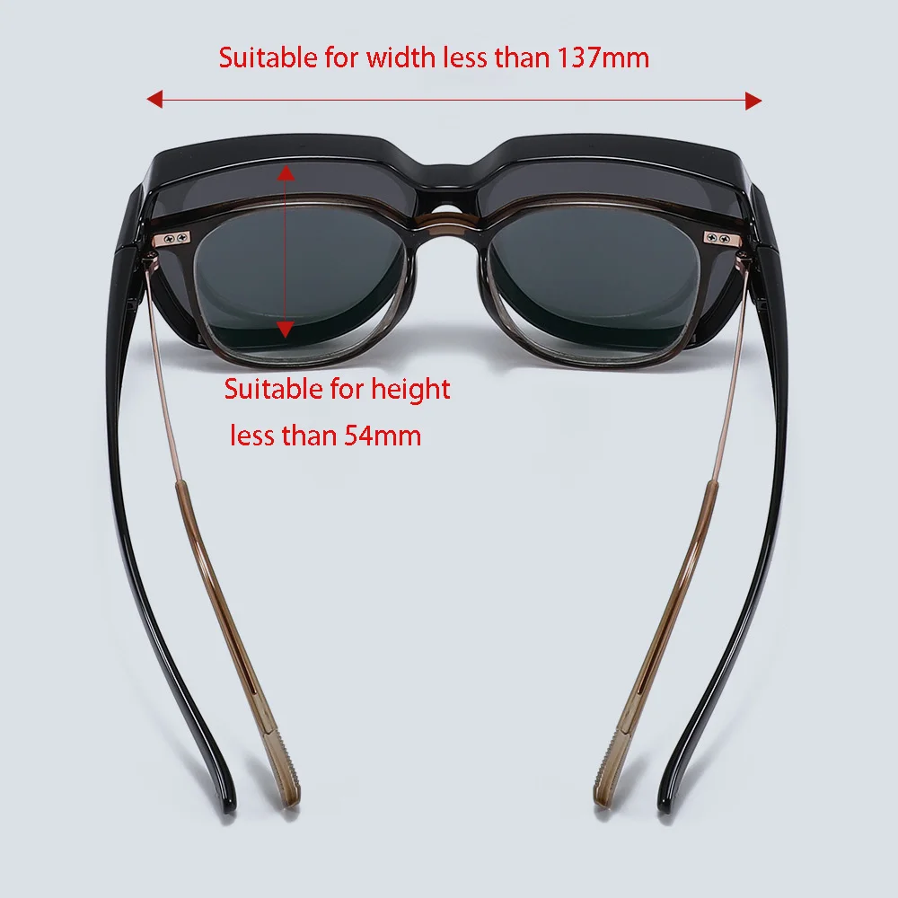 Поляризованная оправа для солнцезащитных очков 2025 для близорукости, классические солнцезащитные очки-пилоты для мужчин, поляризационные линзы UV400, оптическая универсальная оправа