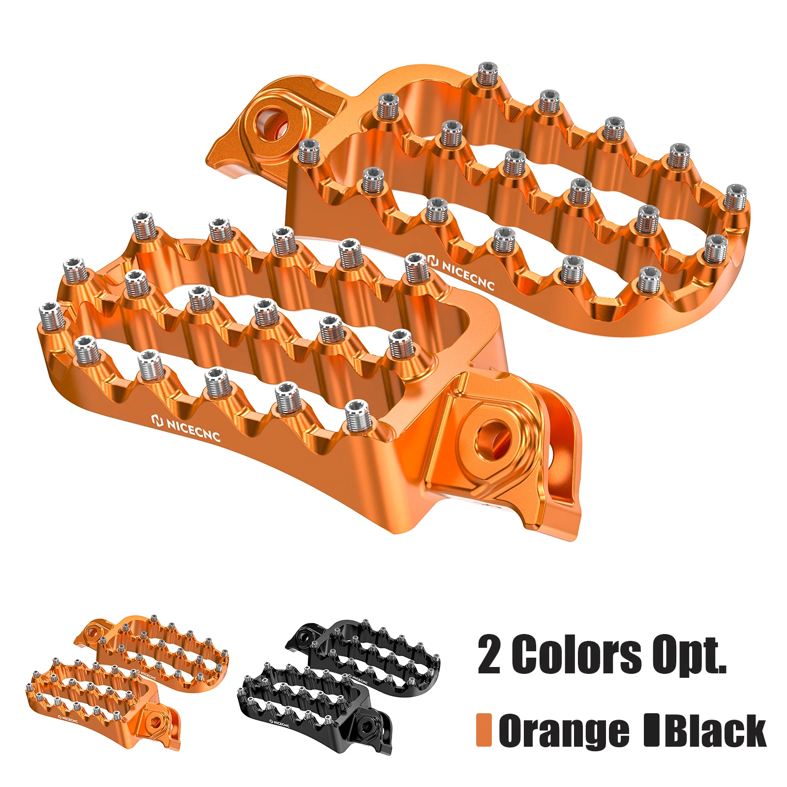 

NICECNC For KTM 390 Adventure 2020-2024 Footrest Foot Pegs Pedals Lengthened Footpeg 6061 Aluminum