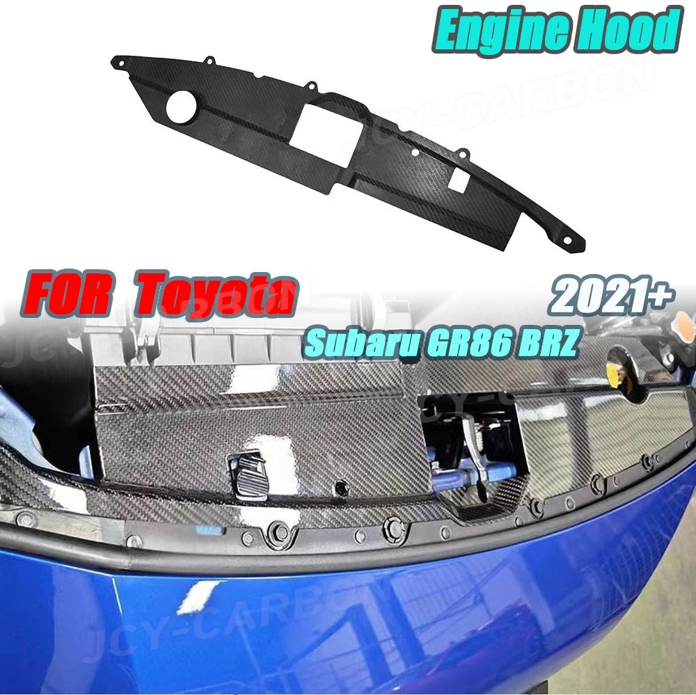 

Dry Carbon Fiber Engine Raditor Cover Trim Body Kits For Toyota Subaru GR86 BRZ 2021+ Car Accessories